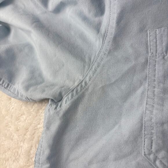 Simms Fishing Shirt Long Sleeve Button Down Men's Large Light Blue Fish it Well - Picture 3 of 11